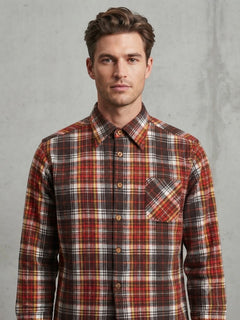 Camicia a Quadri in Flanella / Misto Lana