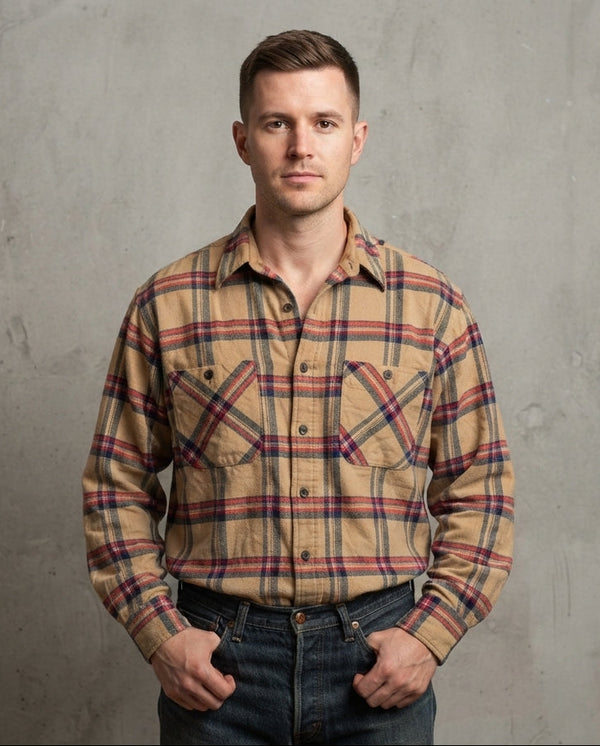 Camicia a Quadri in Flanella Vintage - Sears Roebuck and Co. (Since 1886)