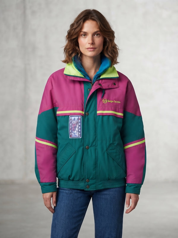 Giubbotto Tecnico Vintage Sergio Tacchini 90s - Color Block