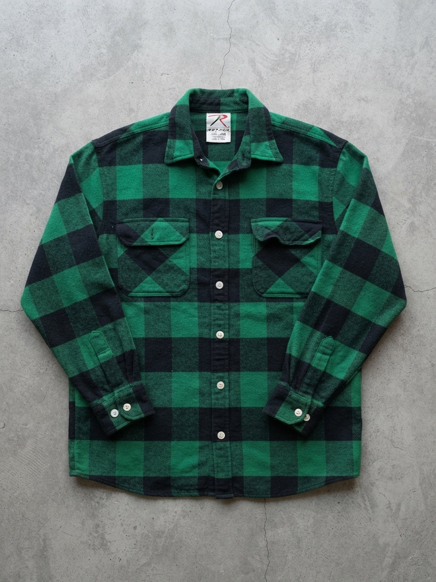 Camicia a Quadri in Flanella Buffalo Plaid