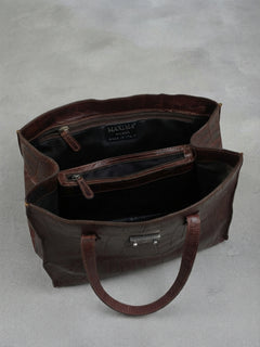 Borsa a Spalla in Pelle Stampata Coccodrillo – Maxima Milano