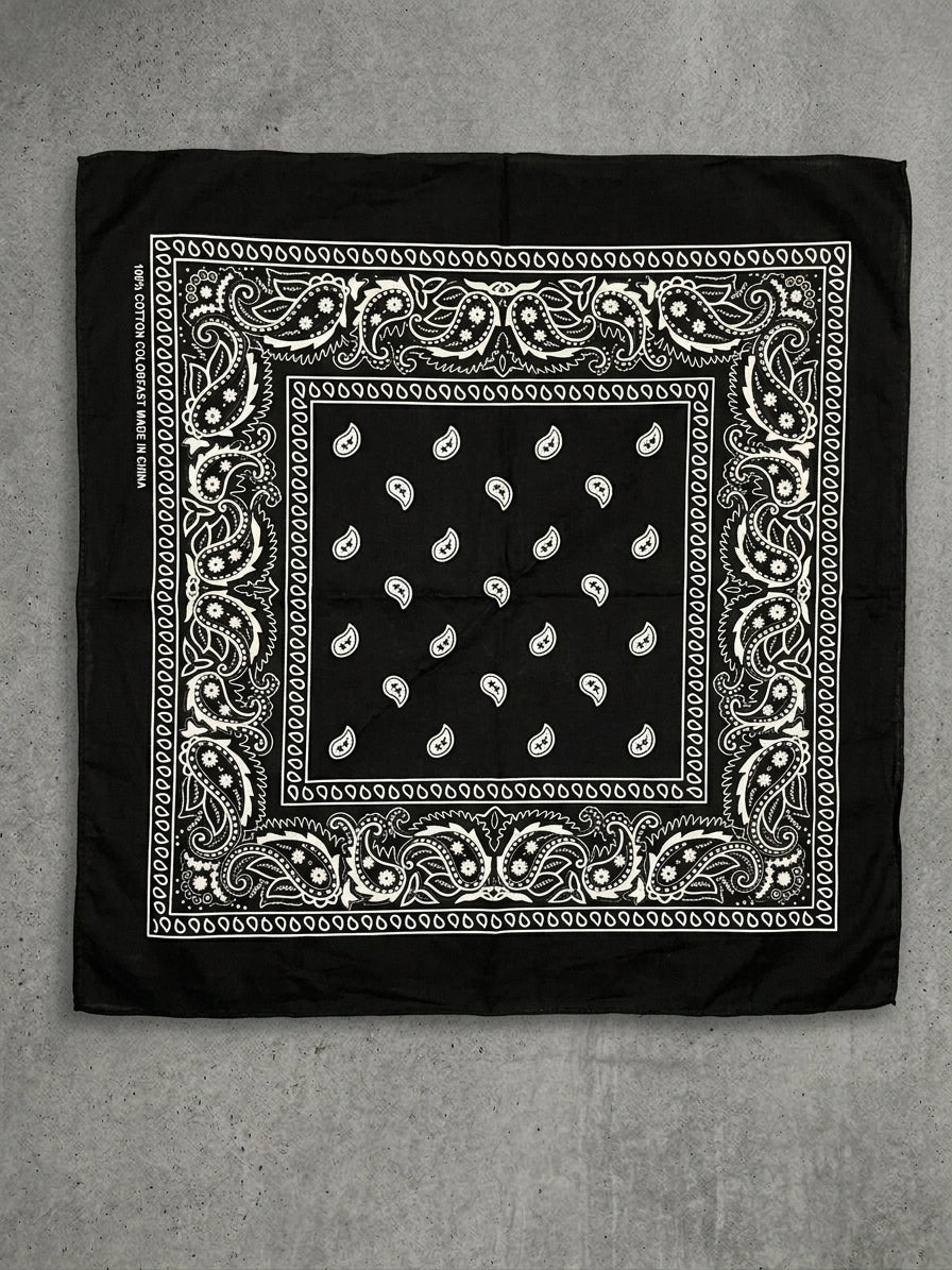 Bandana d'Archivio Classica Paisley – Rosso Vivace / Bianco
