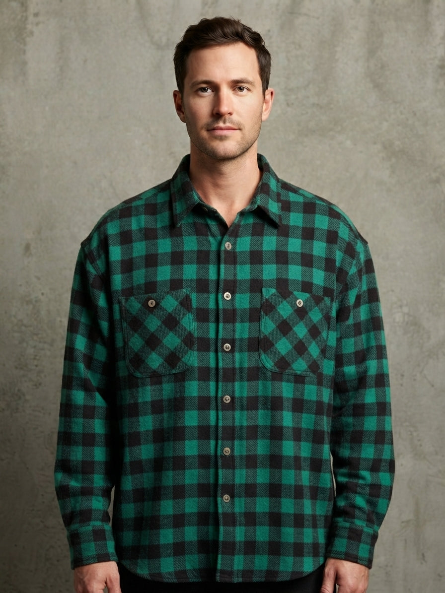 Camicia a Quadri in Flanella - Vintage Archive