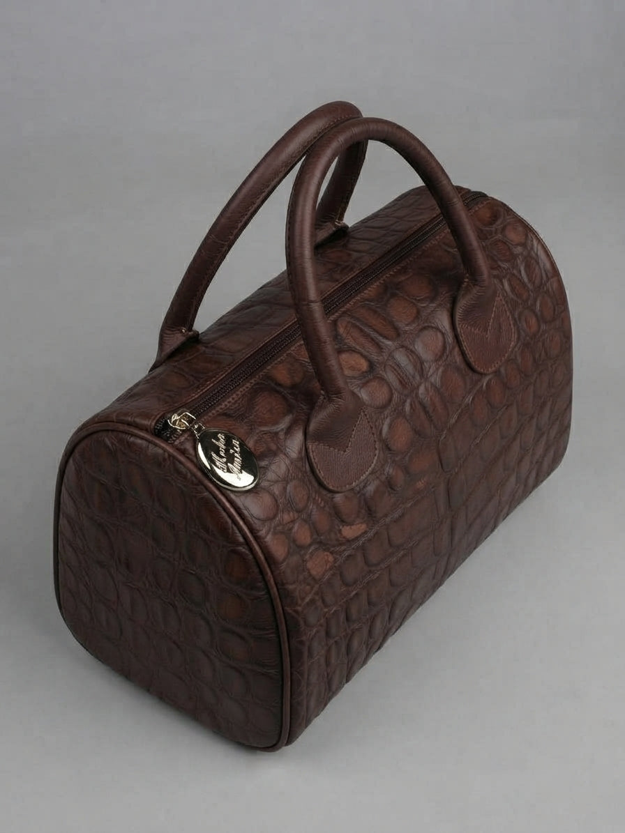 Bauletto vintage effetto coccodrillo – Moda Amica