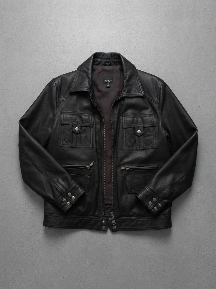 Giacca Vintage in Vera Pelle – Esprit Collection