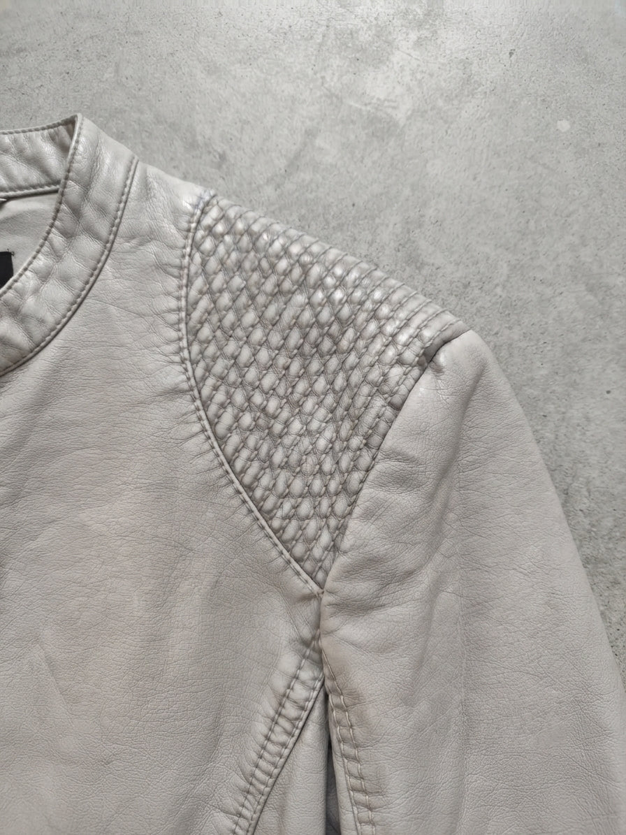 Giubbottino elegante da donna color grigio chiaro / ghiaccio