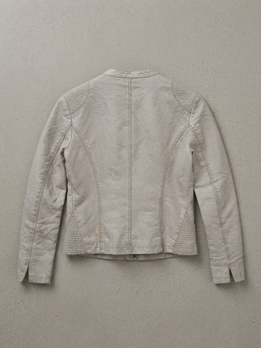 Giubbottino elegante da donna color grigio chiaro / ghiaccio