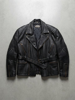 Giacca Biker MDM Vintage in Vera Pelle - Uomo