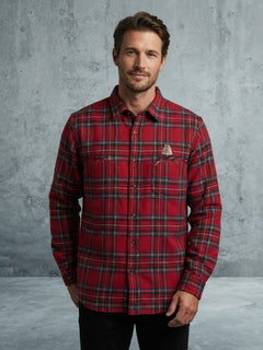 Camicia in Flanella Violet by Scaracus