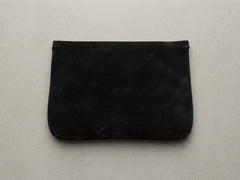 Pochette Elegante in Camoscio Nero