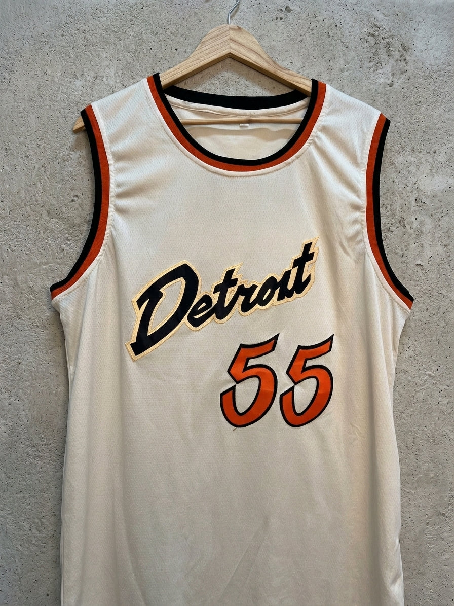 Canotta Basket Vintage Detroit #55