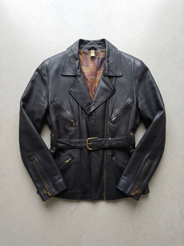 Chiodo in pelle Donna