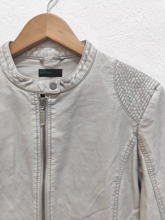 Giubbottino elegante da donna color grigio chiaro / ghiaccio